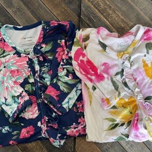 Posh Peanut footless rompers